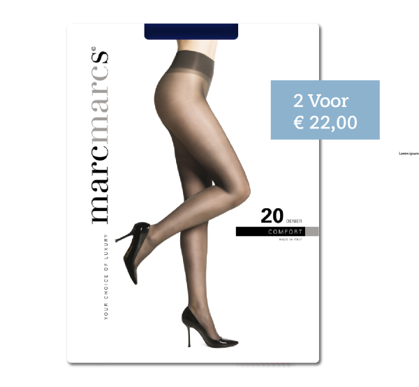 Marc Marcs - zijdeglans damespanty lycra vezel 20 den